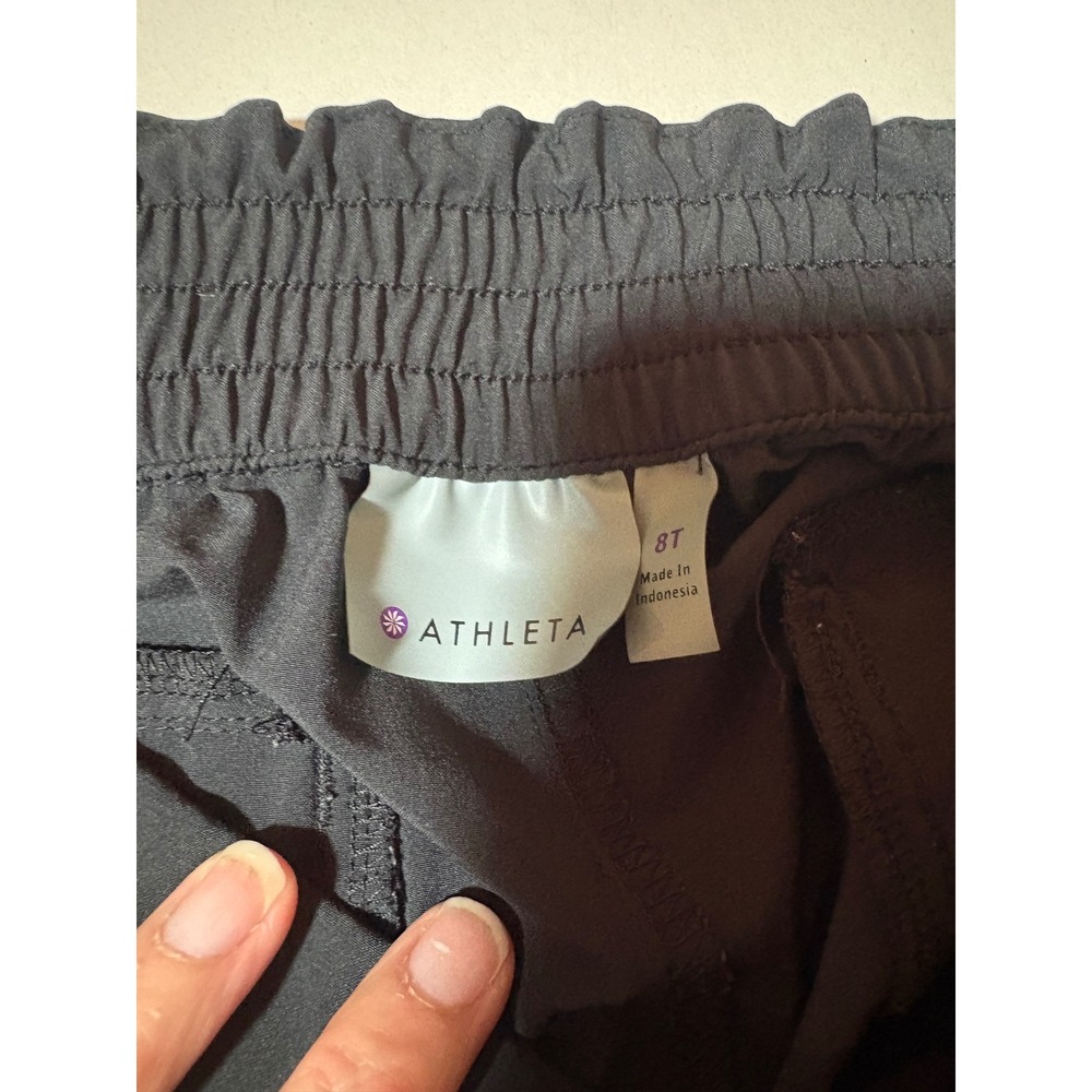 Athleta Black Ankle high rise Cargo Pants Womens Size 8T Straight‎ Leg - Picture 8 of 8